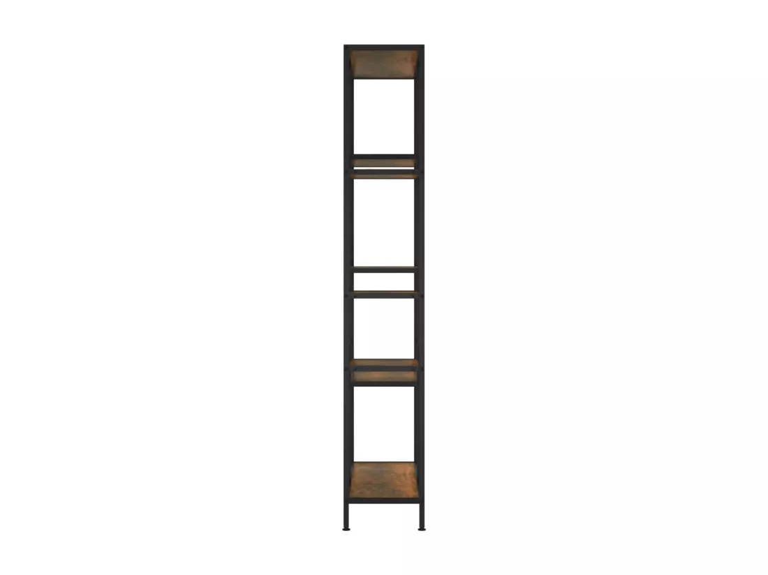 Étagère à livres 80x30x180 cm Acier et bois d'ingénierie