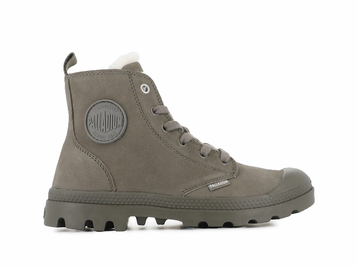 PALLADIUM<br>Tênis de couro forrado Pampa Hi Zip
