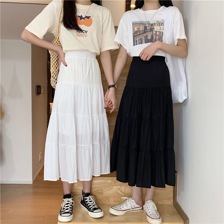 Mikiko - A-lijn midi-rok met laagjes