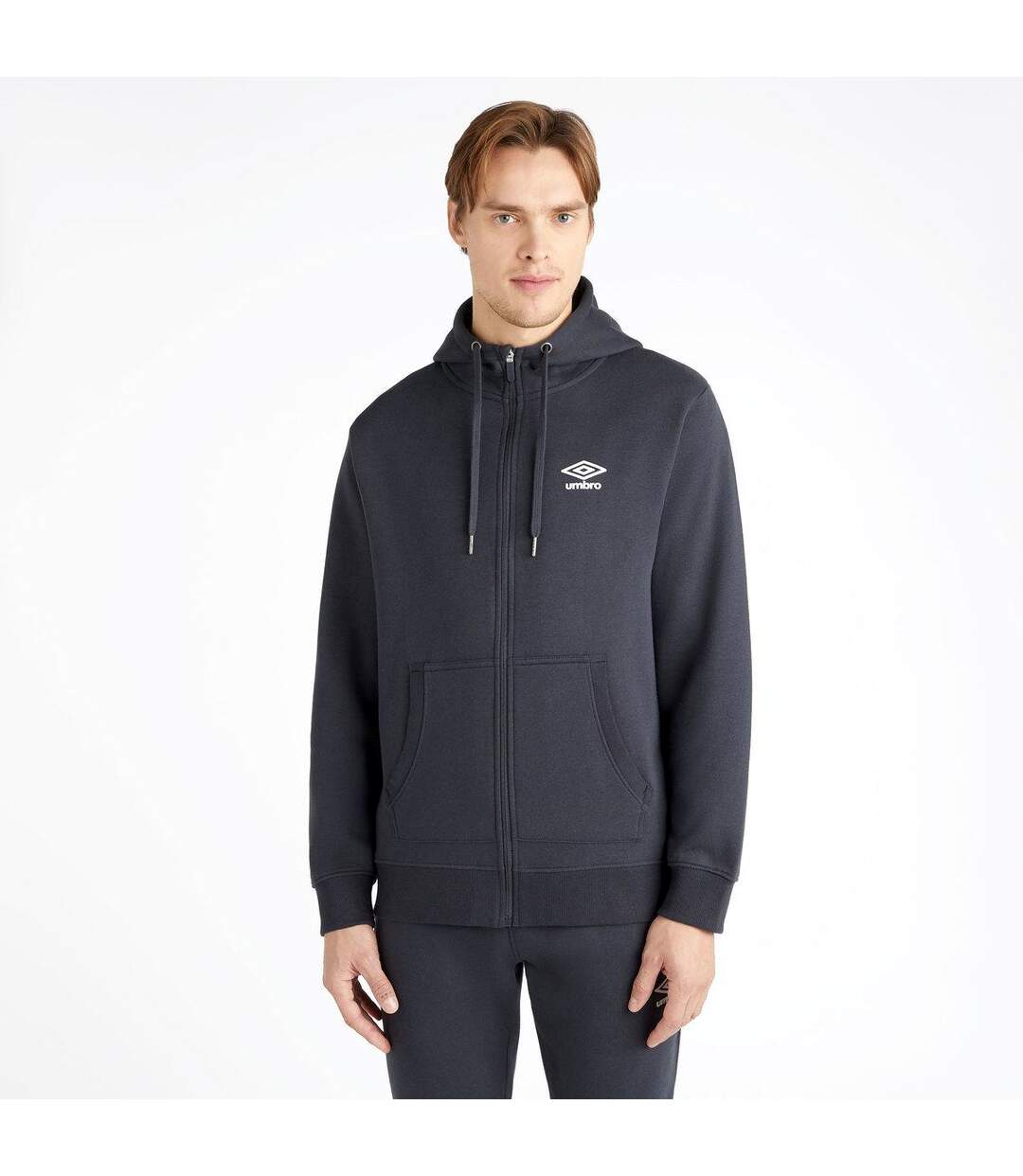 Umbro - Veste à capuche CORE - Homme (Anthracite / Blanc) - UTUO1815