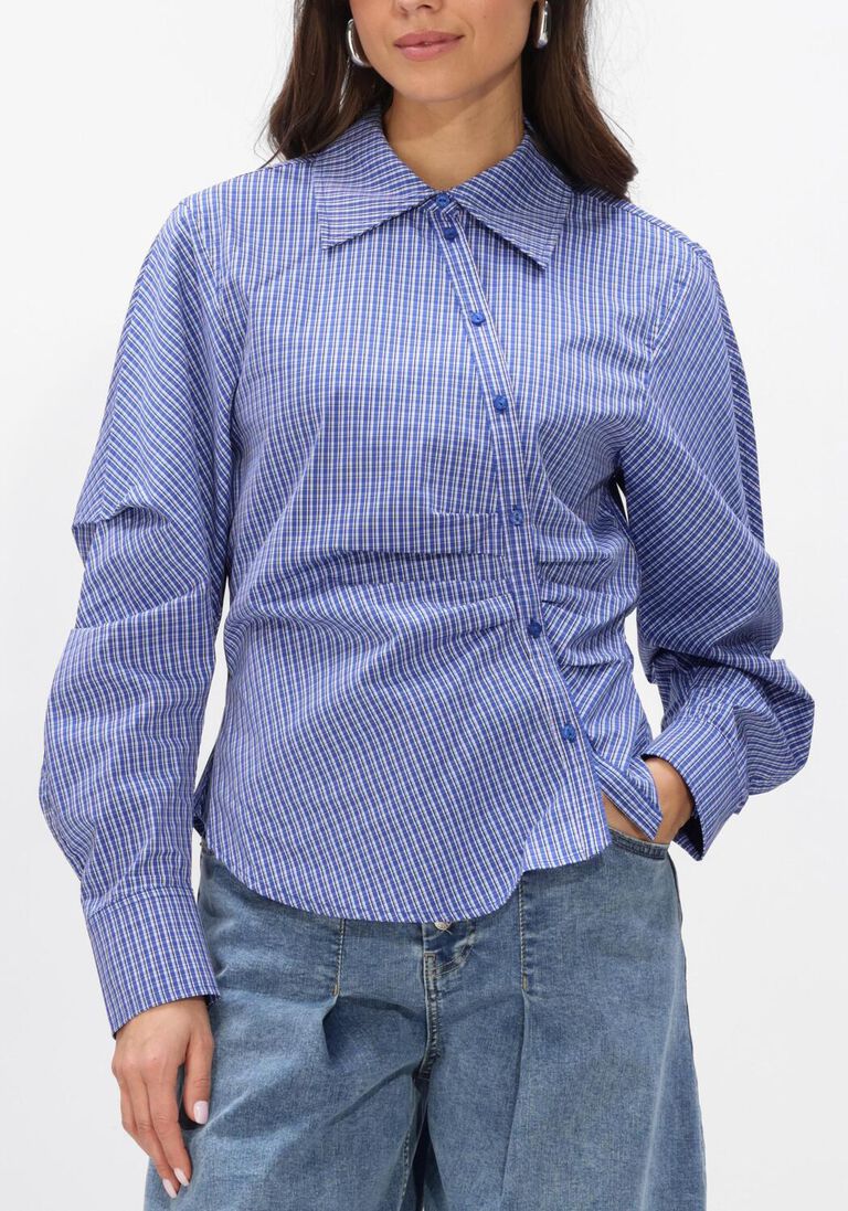 blauwe co'couture blouses aniza asym shirt