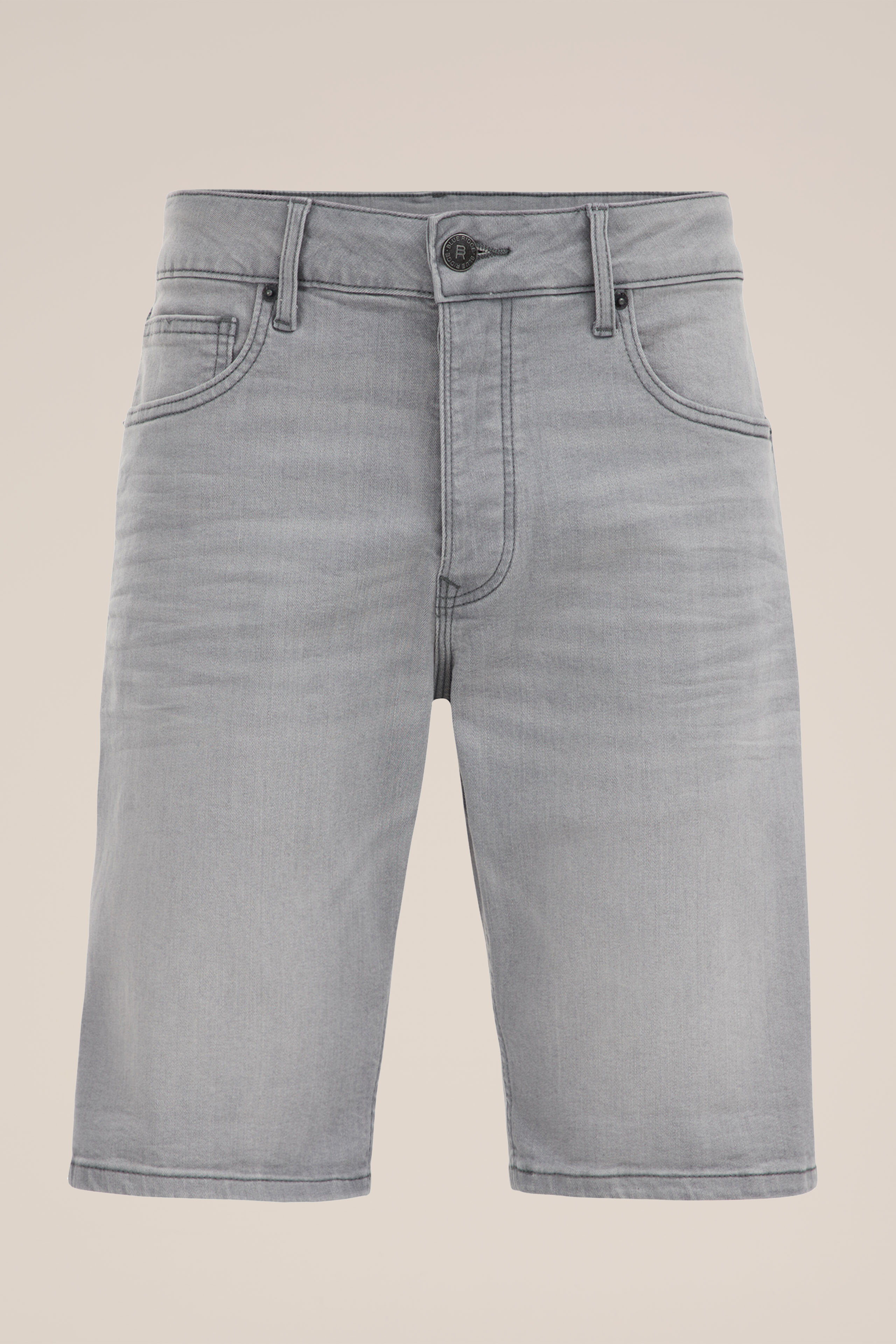 regular fit denimshort met stretch Blue Ridge Grijs