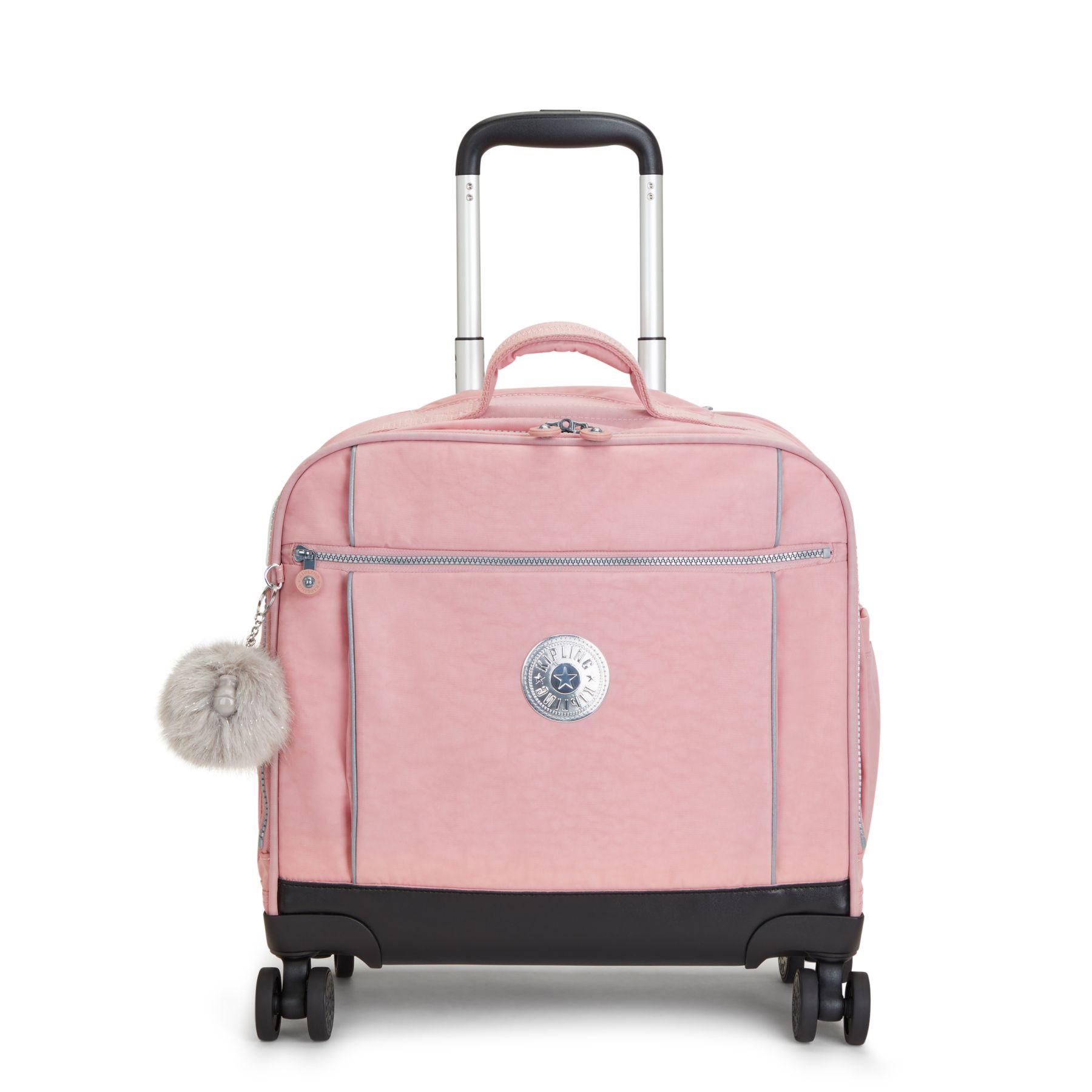 NEW STORIA Sac d'école à 4 roues pour enfants avec compartiment pour ordinateur - Bridal Rose