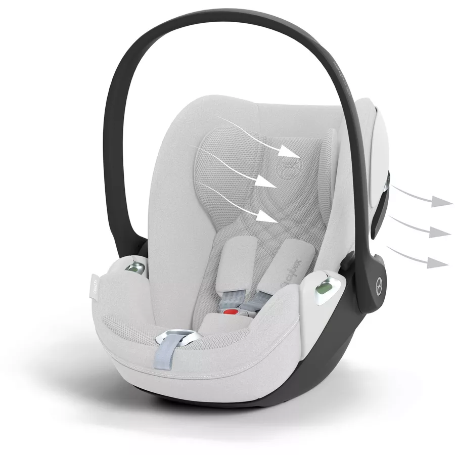 cybex PLATINUM Babyschale Cloud T I-Size Plus Platinum White