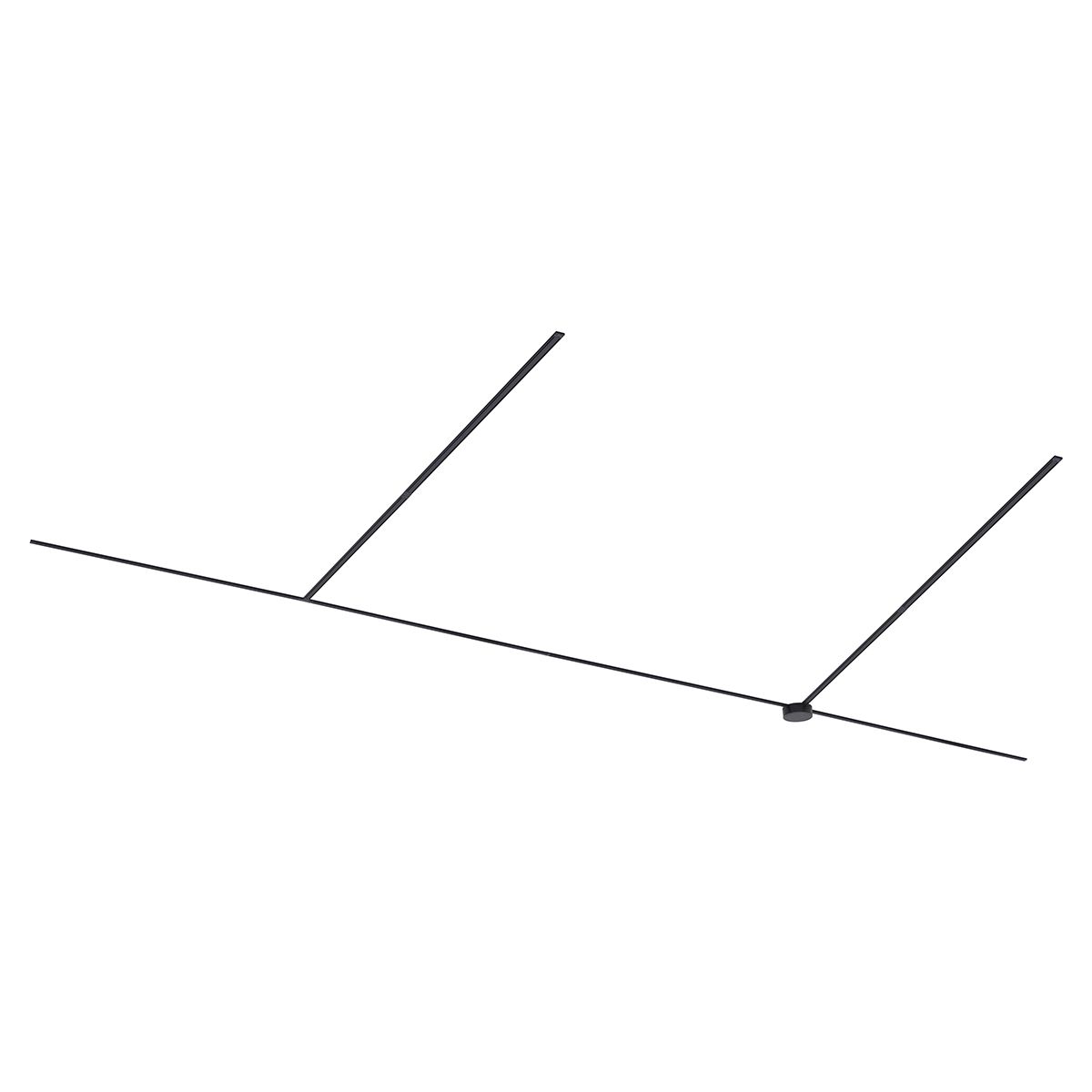 Modern railsysteem zwart 1-fase 800 cm met ronde voeding - Magnetic
