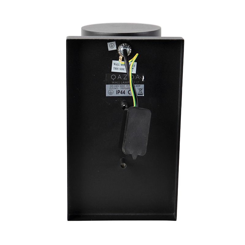 Moderne buitenwandlamp RVS zwart IP44 - Jarra