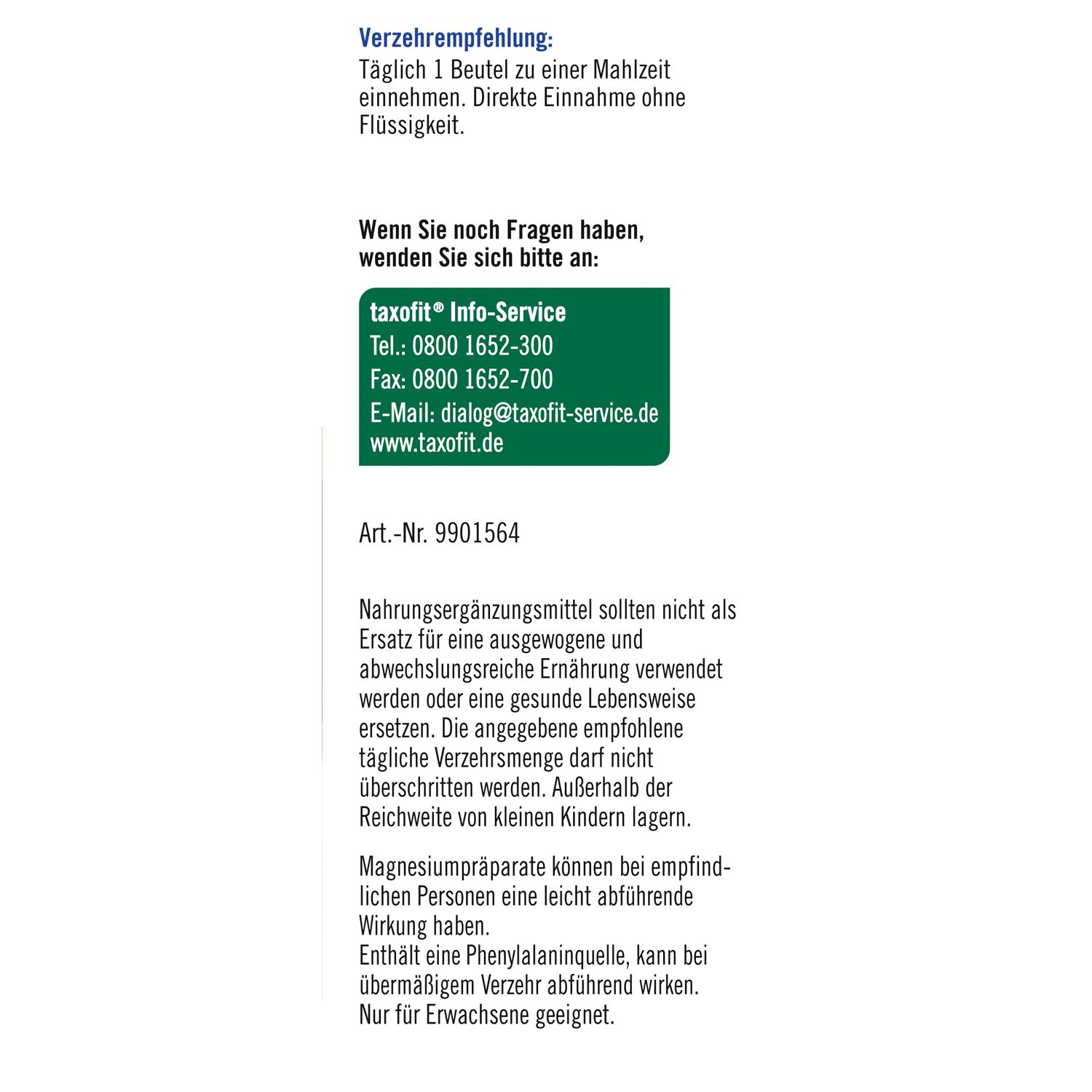 taxofit® Direkt Magnesium 600 + B12