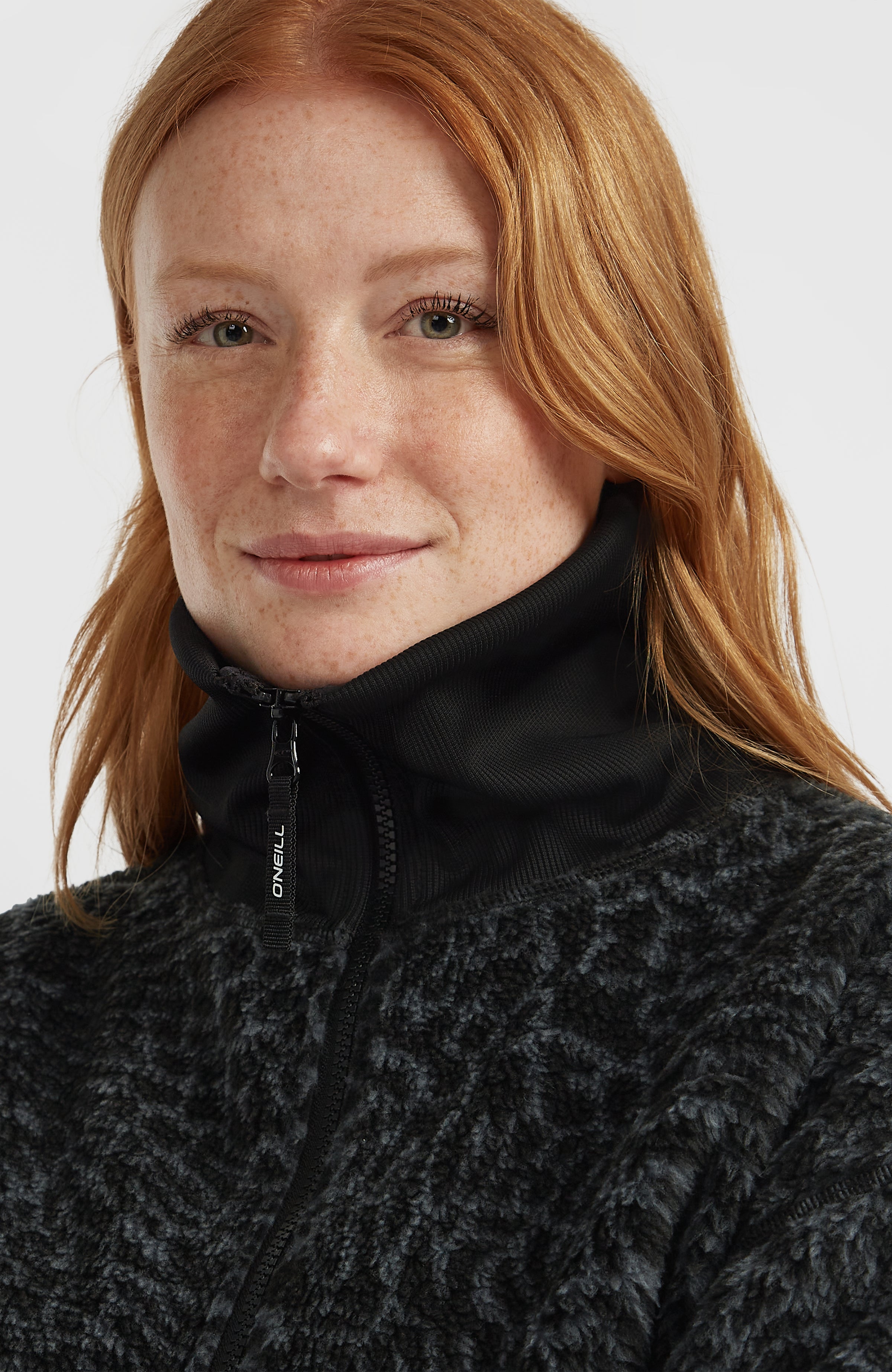 Must-Have fleecetrui met halve rits