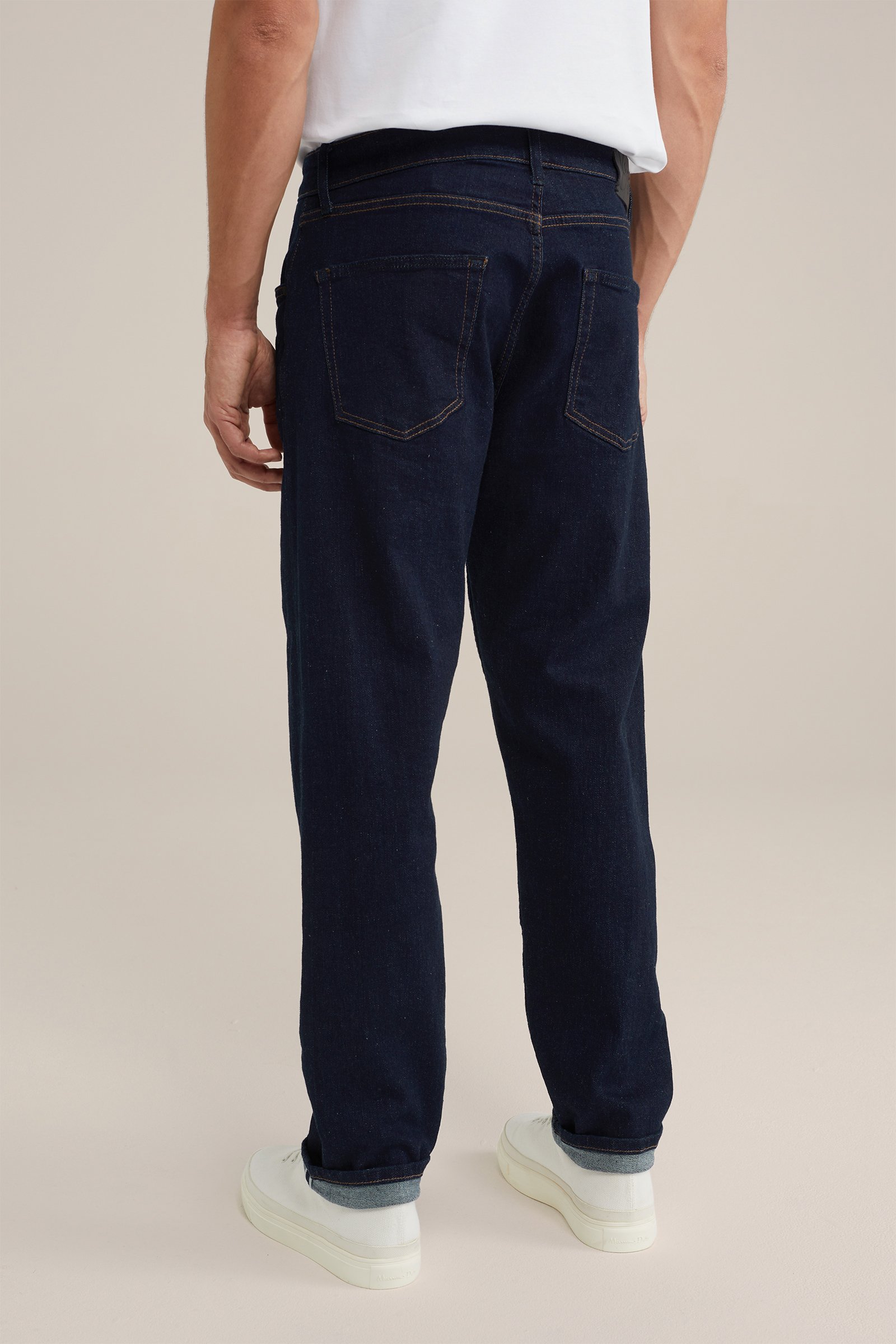 tapered fit selvedge jeans Van Gils Donkerblauw