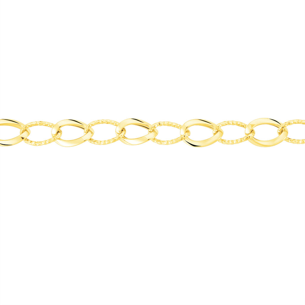 Bracelet Maille Or Jaune