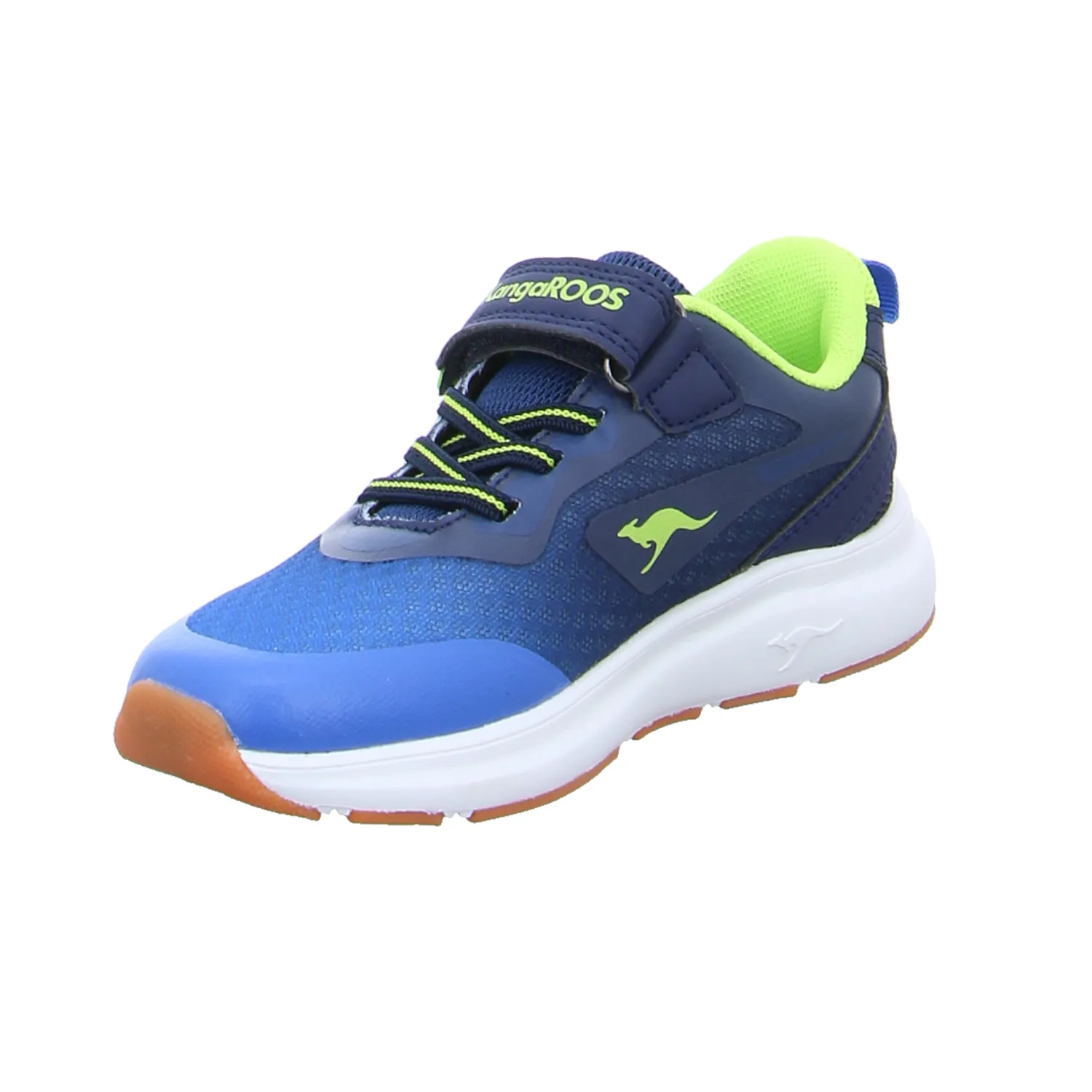 KANGAROOS Kinder Sportschuh Blau Lederimitat