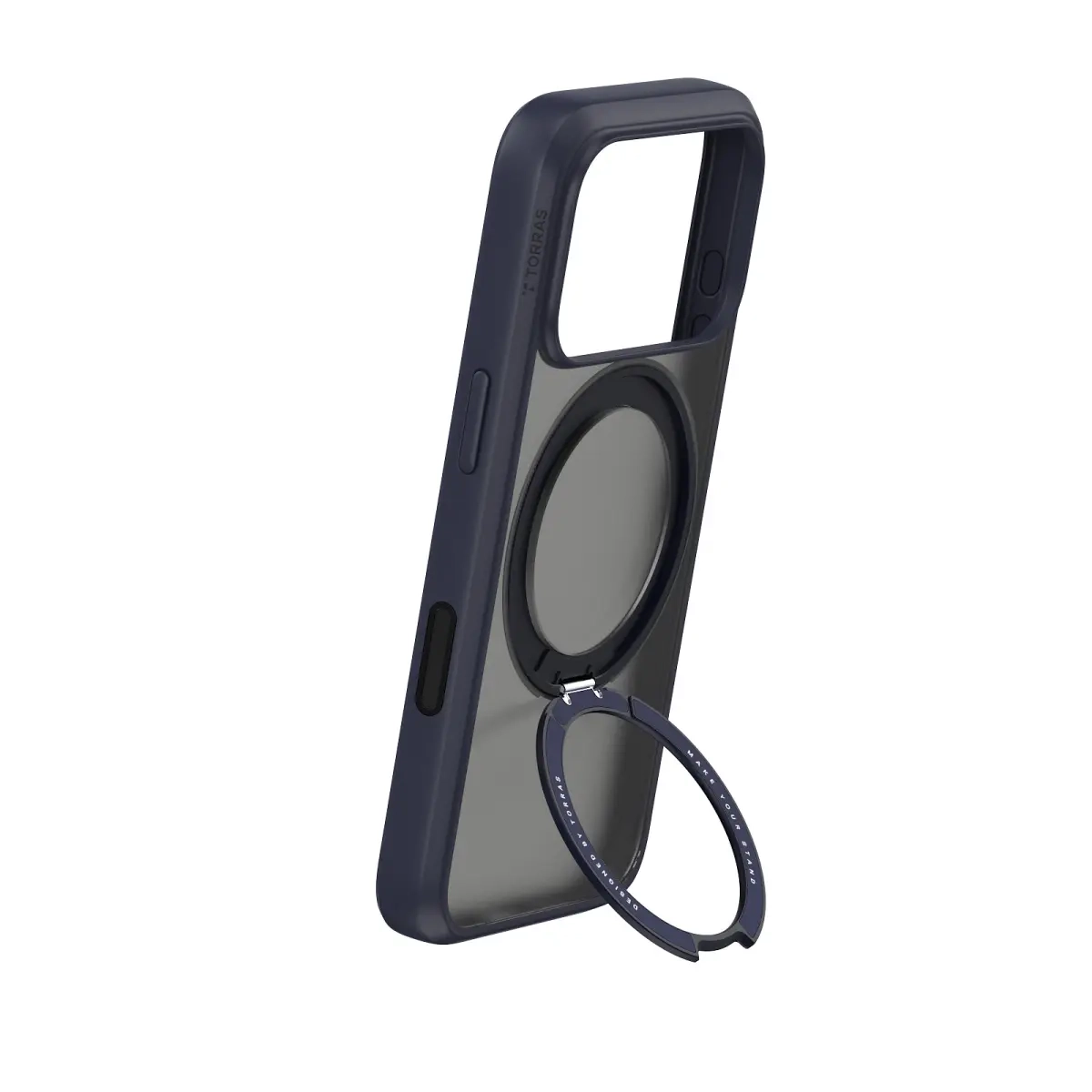 iPhone 17 Pro Upro Ostand Pro MagSafe Hybrid Hardcase Hülle Ring Stand   Kickstand - Schwarz
