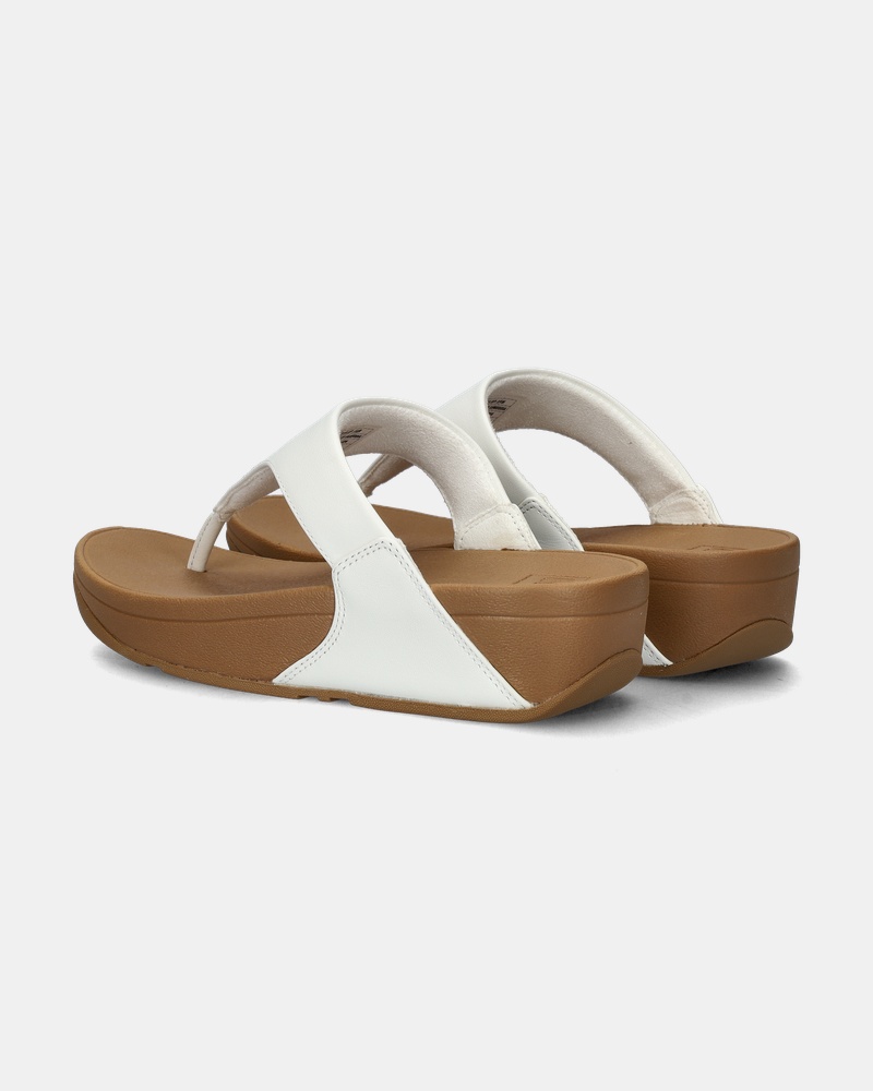 Fitflop Lulu Leather Slippers  - wit