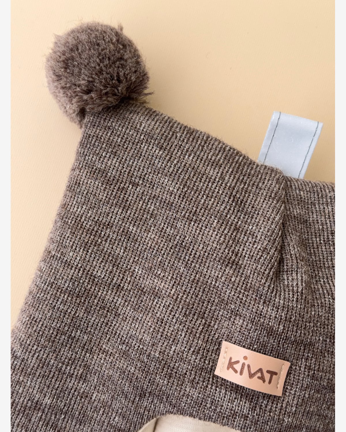 Balaclava Ull m/ Bomullsjersey fôr og Vindstopper | Ubehandlet Ull