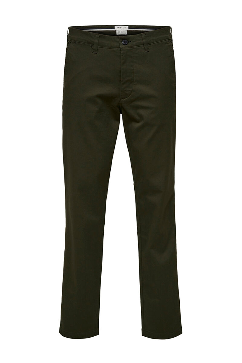 Calças compridas slim fit estilo chinês - Verde