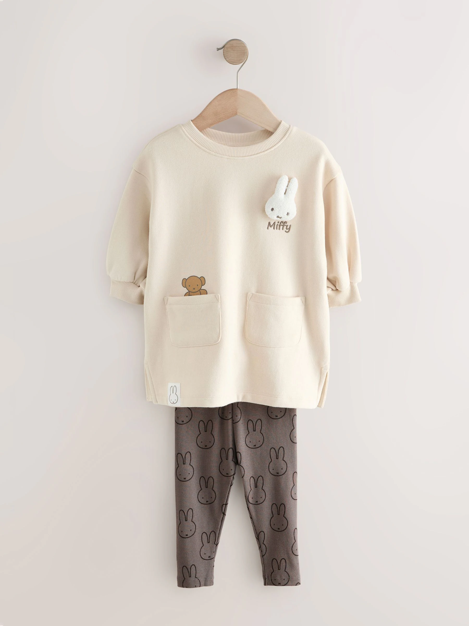 Crème - Miffy Sweat Dress & Leggings Set (3mths-7yrs)