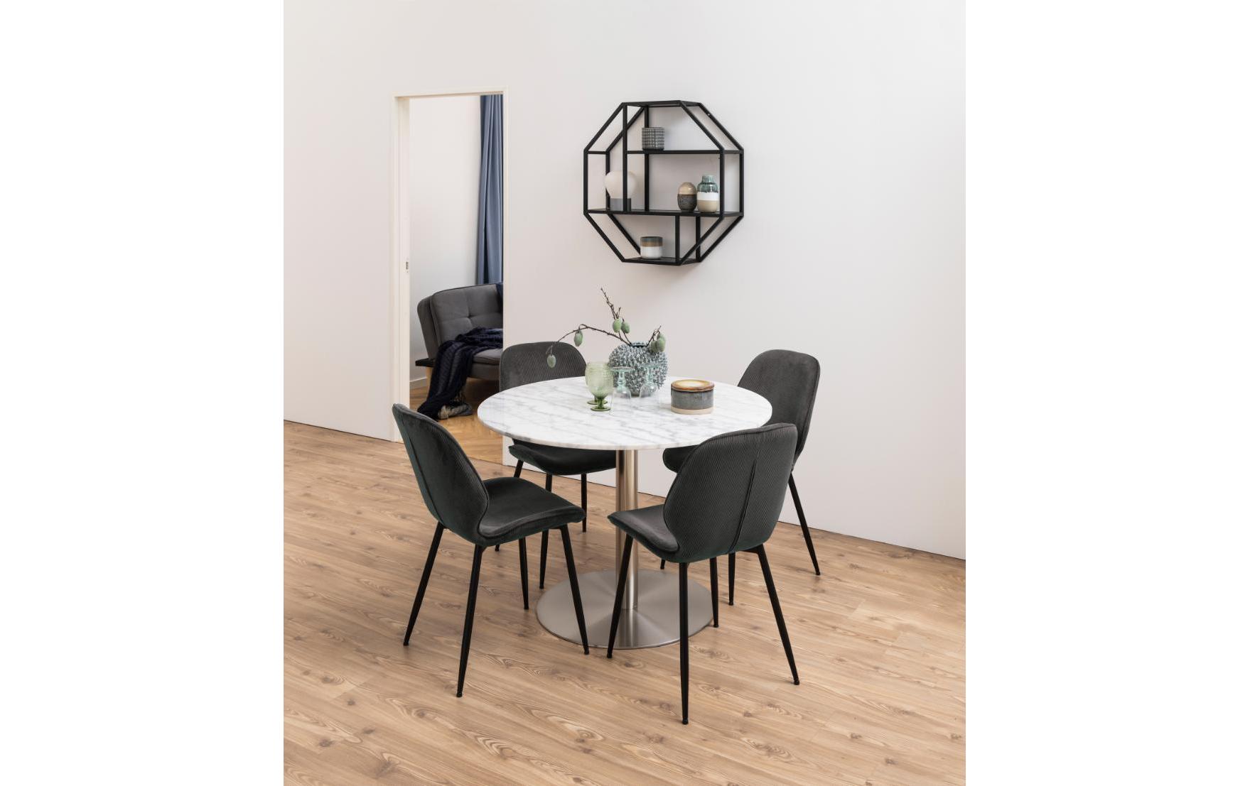 Wandregal Seaford 77 x 20 x 77 cm, SchwarzHängeschrank