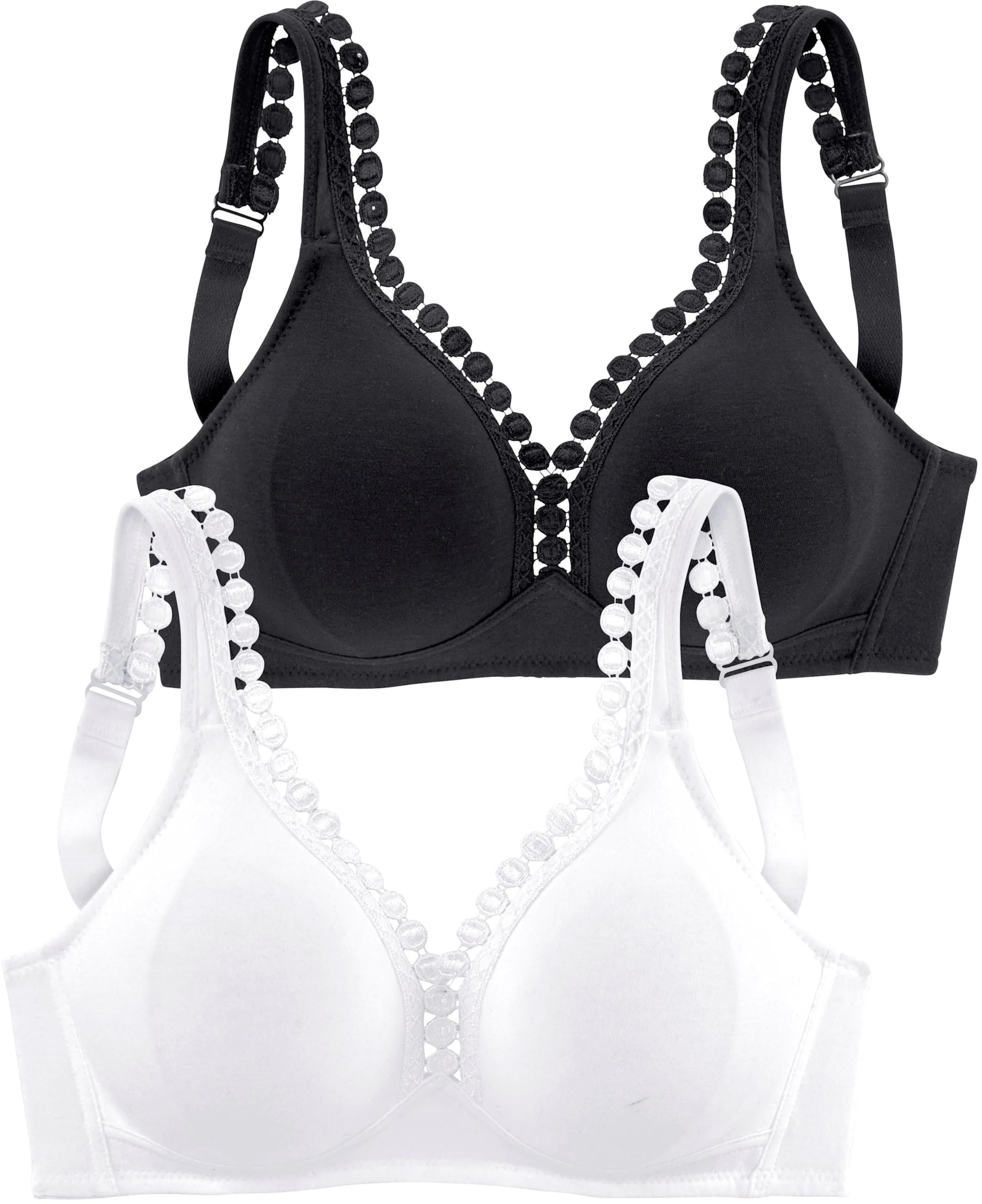 petite fleur Soft-BH in schwarz+weiß