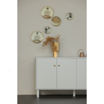 WOOOD dressoir Madu wolkengrijs grenenhout 78 x 160 x 46 cm