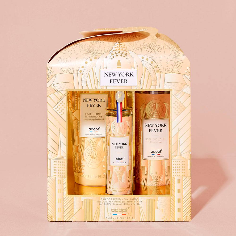 New York fever - Coffret chalet eau de parfum 50ml + gel douche + lait corps