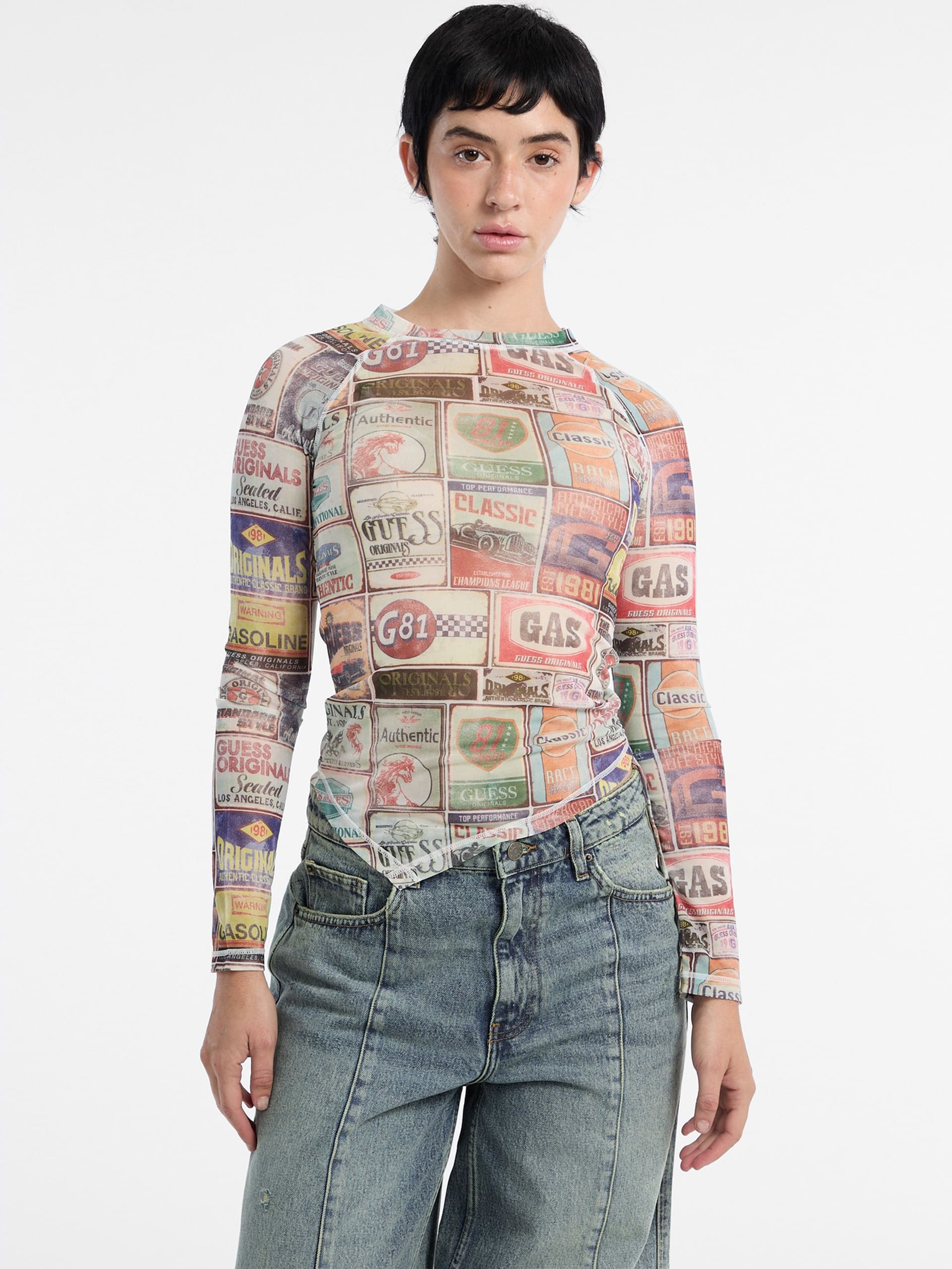 Blusa de malha estampada GUESS Originals