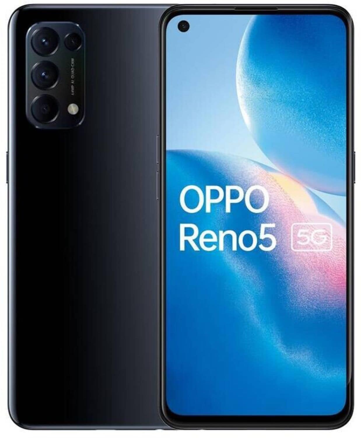 REFURBISHED – Oppo Reno 5 5G 128GB Dual-SIM Starry Black - Wie Neu