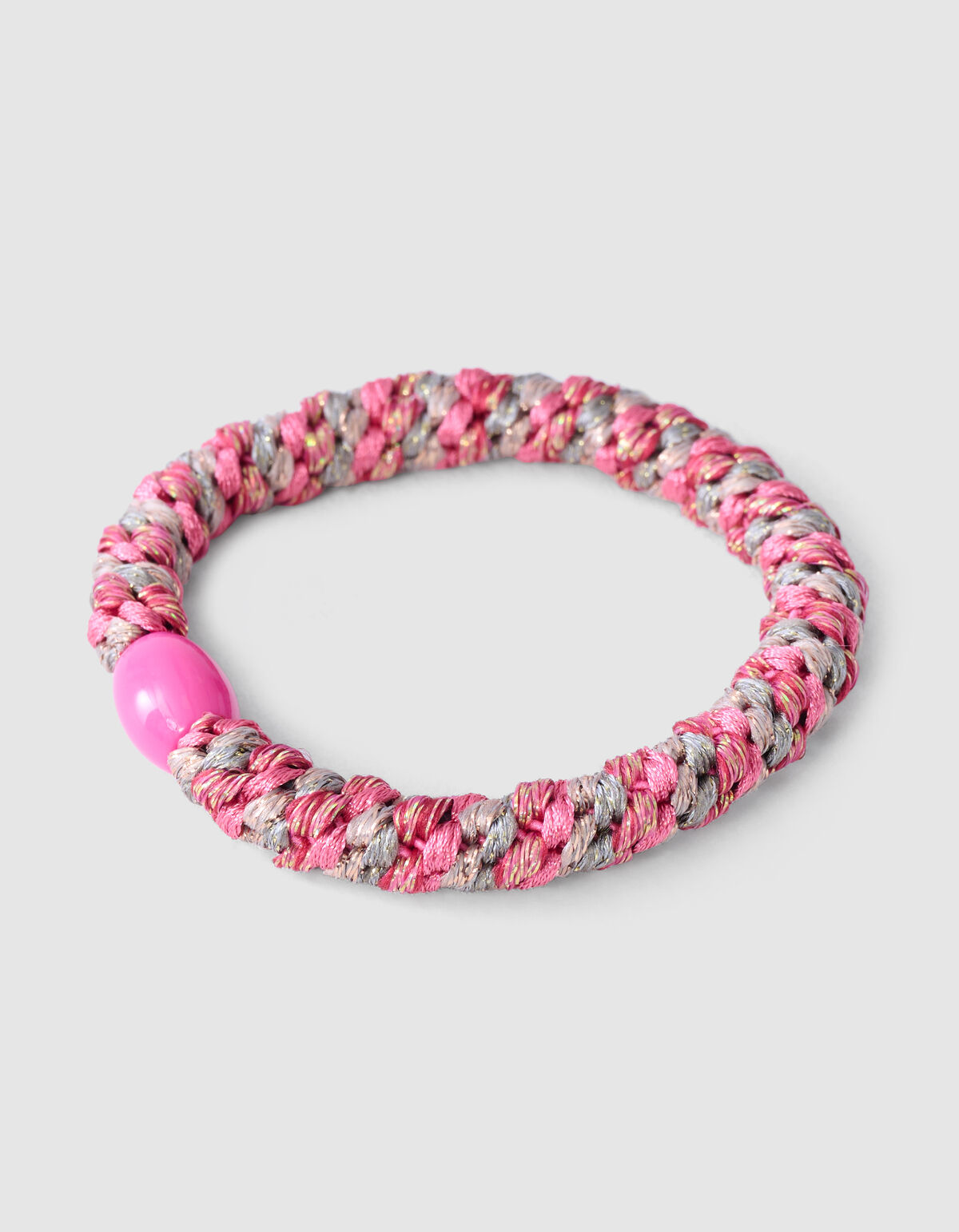 Lurex Haarelastiek Roze