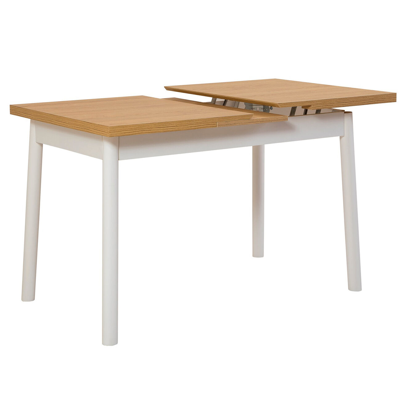 Wooden Art Table + 2 Chaises + Banc Olv blanc