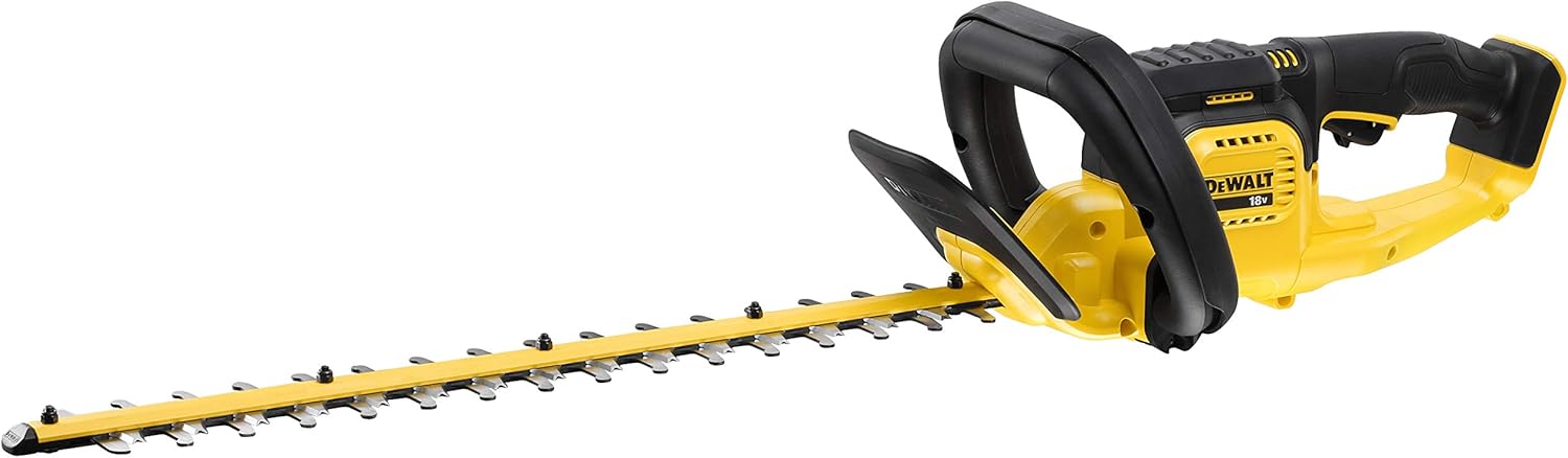 Dewalt 18V Akku-Stabheckenschere DCMPH556N (55 cm Schwertlänge, 25mm Schnittkapazität) & bürstenlose Akku-Heckenschere / Strauchschere (18V, 55 cm Schwertlänge, 25 mm Schnittstärke), ‎DCMHT563N-XJ