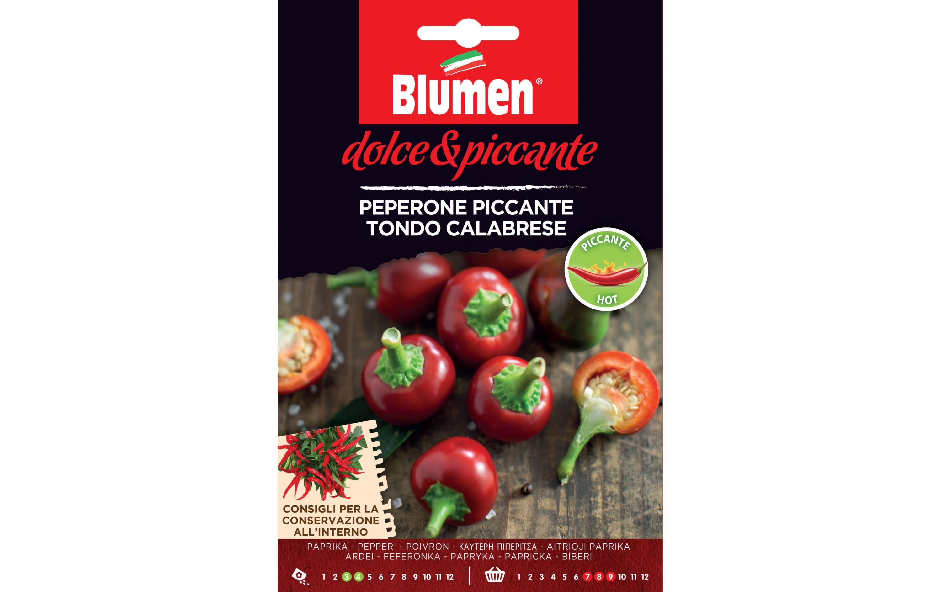 Samen Paprika Piccante Tondo CalabreseGemüsesamen