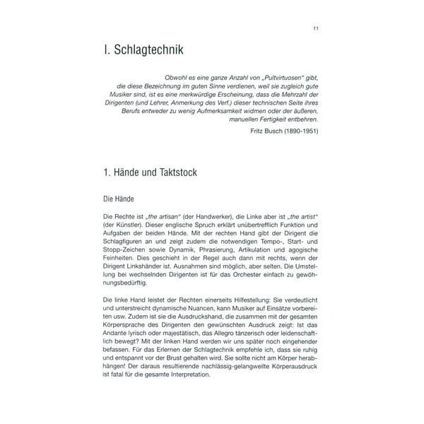 Ricordi Taktschlagen Oder Dirigieren