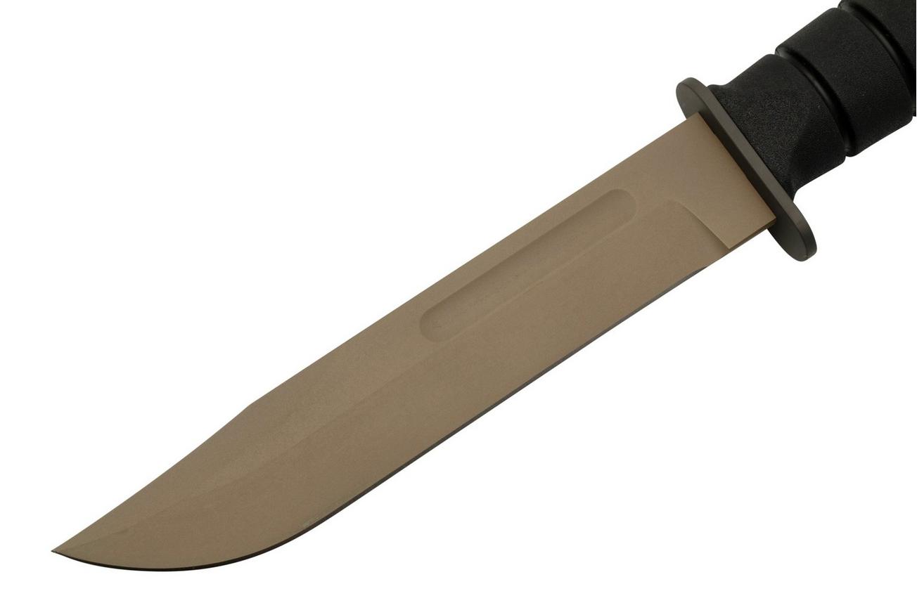 Spartan KA-BAR SB54 CPM MagnaCut, Flat Dark Earth, Kydex Sheath, vaststaand mes