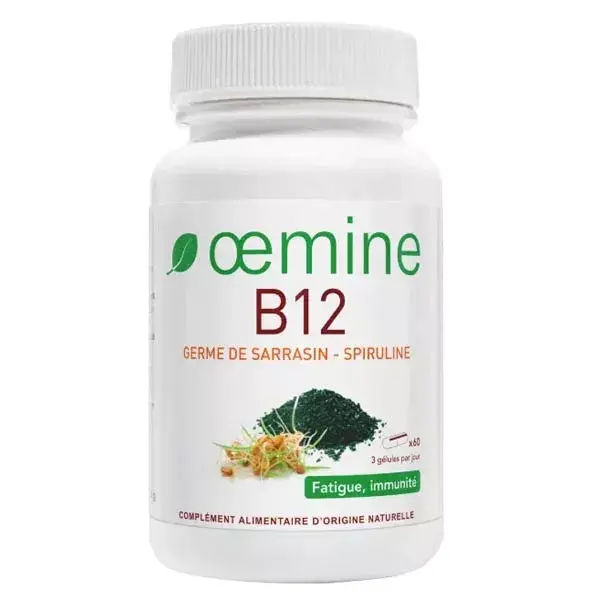 Oemine B12 Gérmen de Trigo Sarraceno Spirulina 60 cápsulas