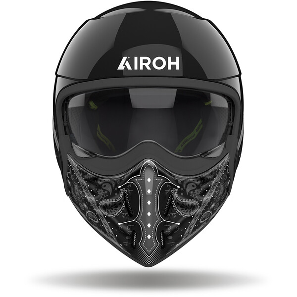 Airoh - Casque J 110 Paesly Noir Brillant