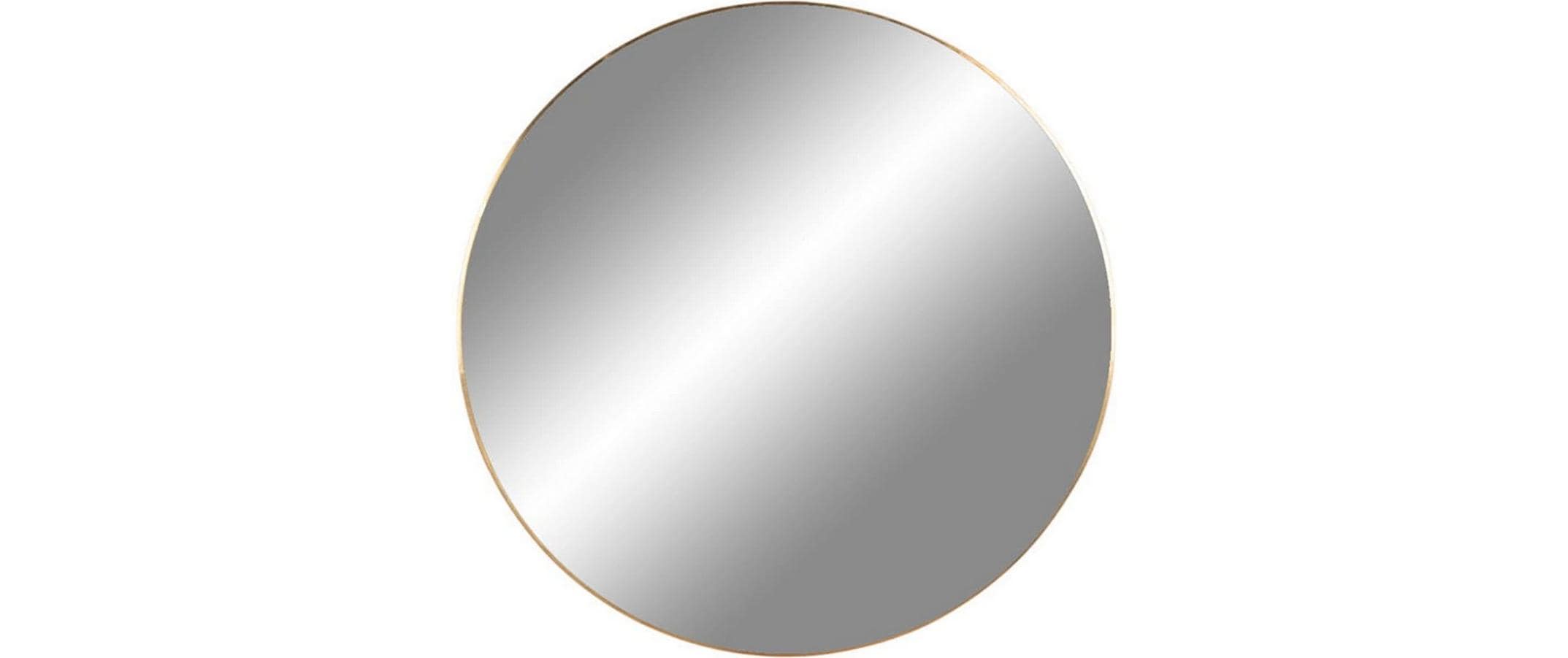 Spiegel Jersey Ø 40 cm, GoldWandspiegel aus Edelstahl