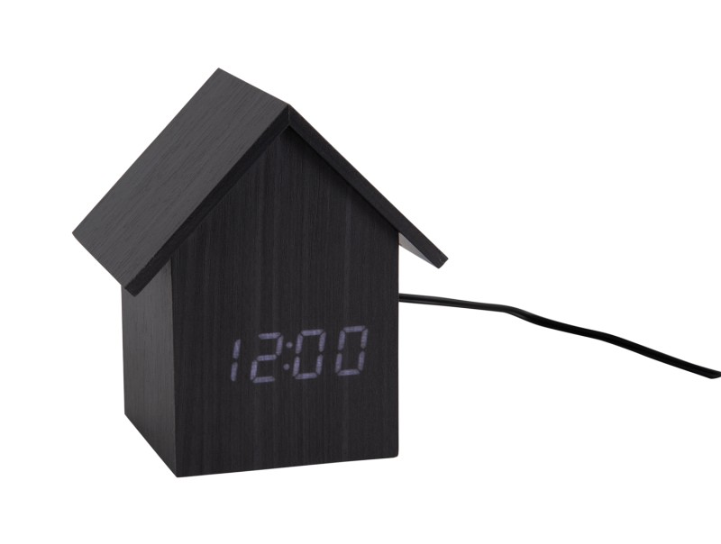 Alarm Clock House LED KA5932BK Black