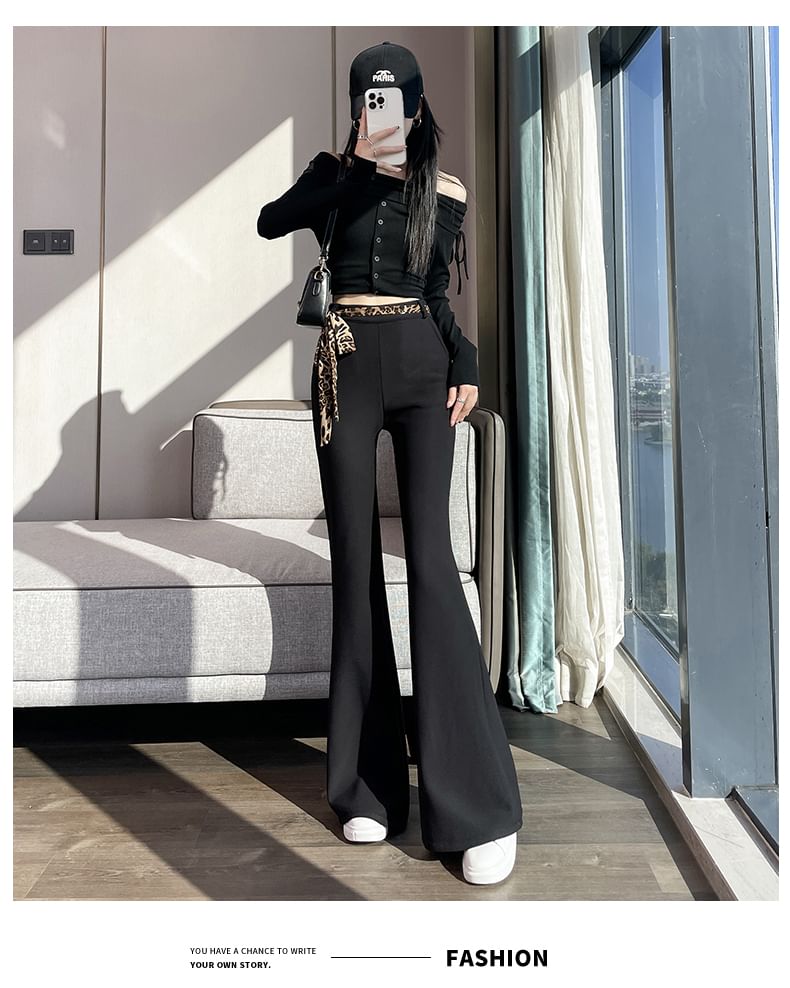 Magimomo - High Rise Plain Bootcut Suit Pants (diverse ontwerpen)
