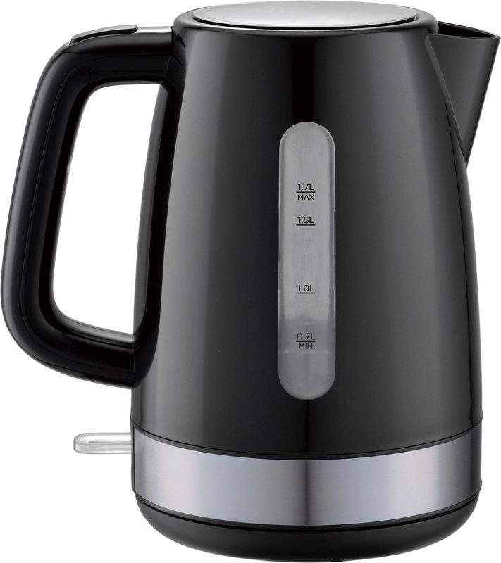 Inventum - HW917B - Waterkoker - Zwart/RVS - Kunststof - Inhoud 1,7 liter