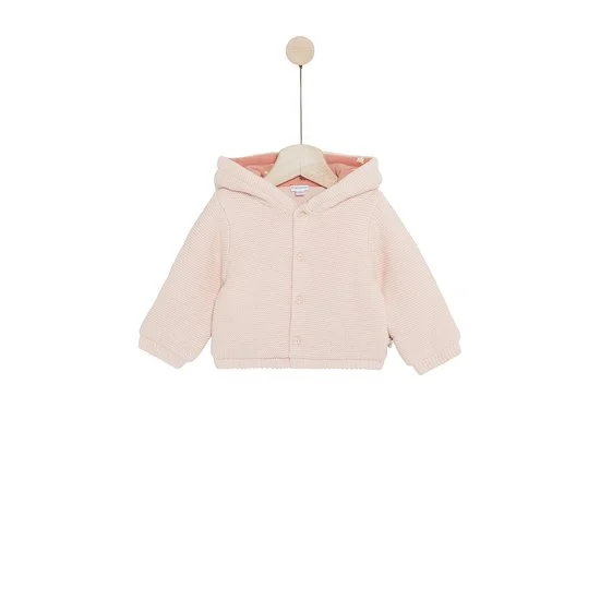 Petit Cocon Mignon Cardigan à capuche   Rose        de               P'tit bisou