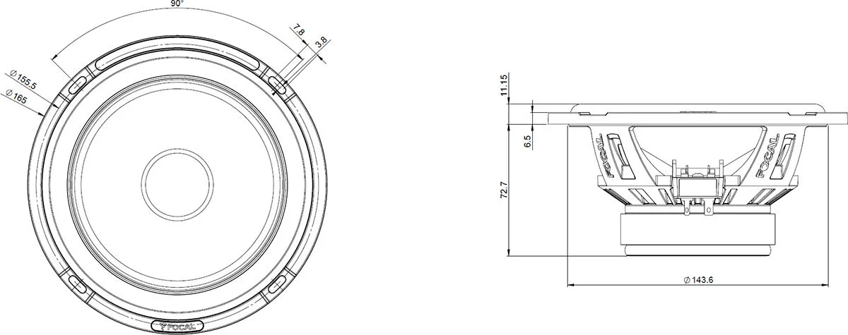 Focal PS 165 FE (la paire) Haut-parleurs voiture