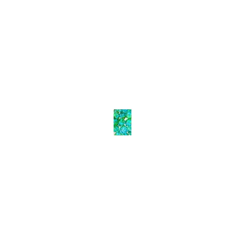 Pack de 12 dés D6 * gemini * VERT & SARCELLE (translucides)