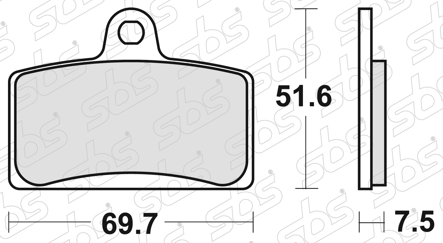 SBS - Plaquettes de frein 189 MS
