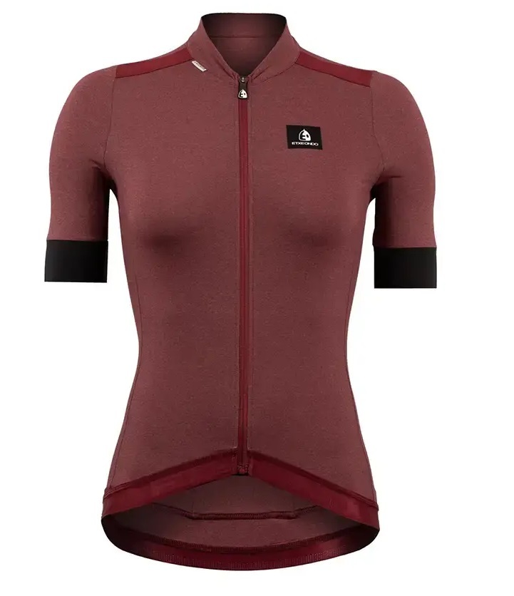 Etxeondo Ondara Fietsshirt Korte Mouwen Kastanjebruin Dames