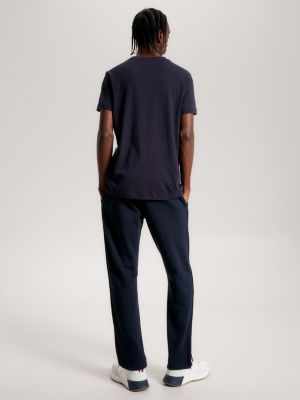 Camiseta Slim Fit com Gola e Logo