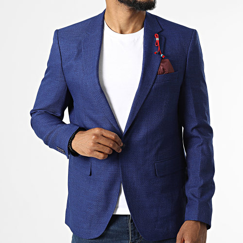 Veste Blazer Décor Bleu Roi