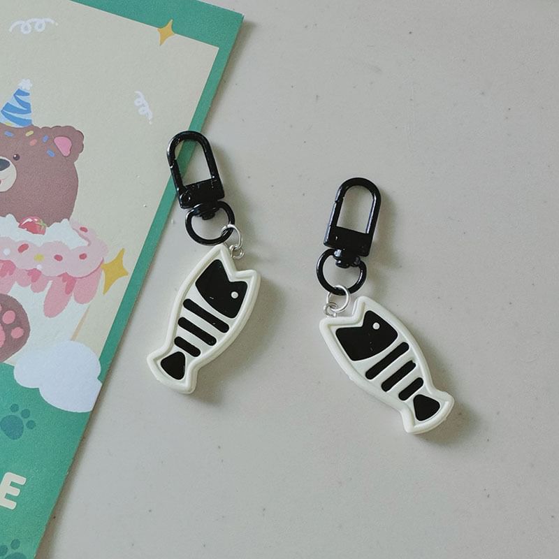 Kawano - Kat / Vis Legering Tashanger Sleutelhanger / Set
