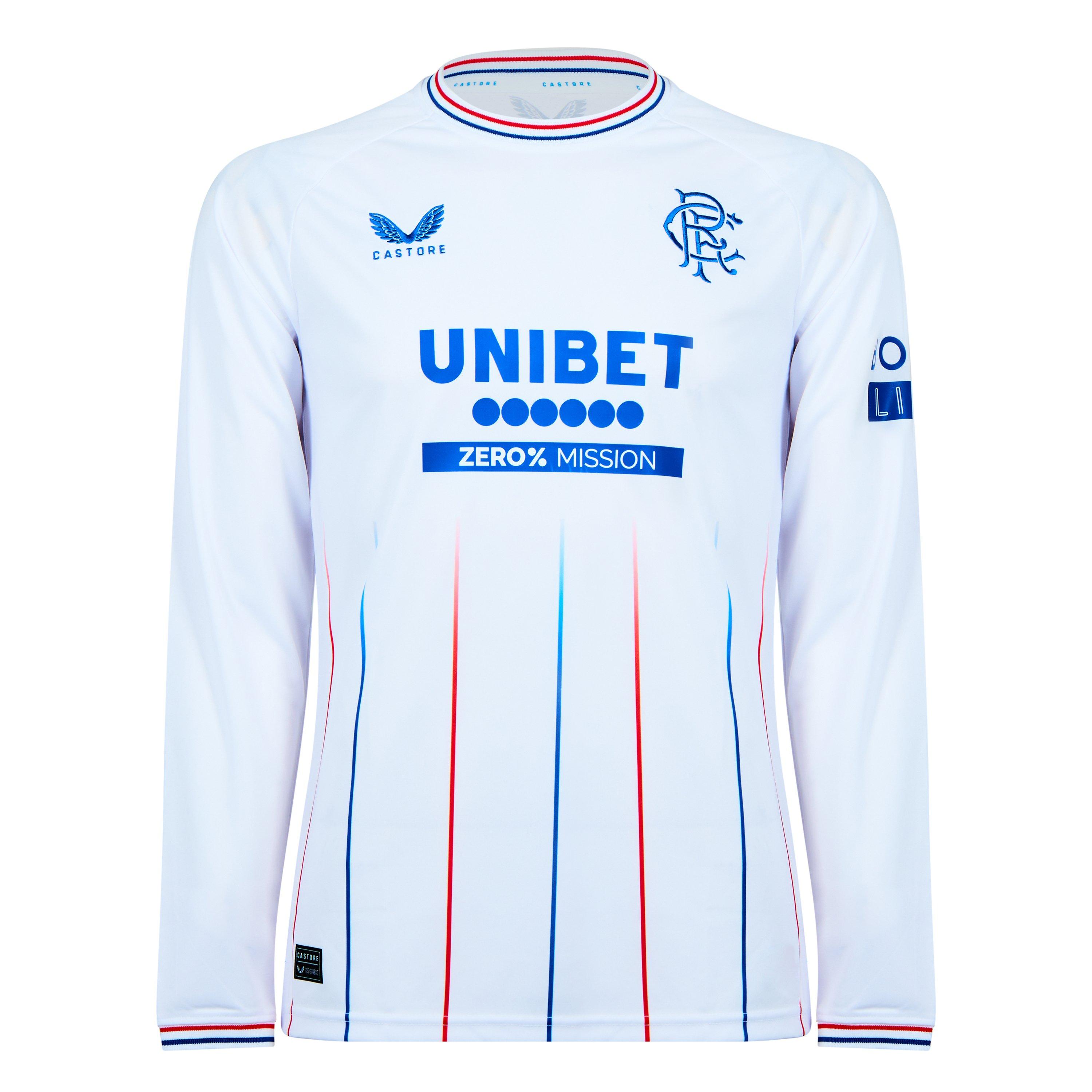 Castore Castore Rangers Away Long Sleeve Shirt 2023 2024 Adults