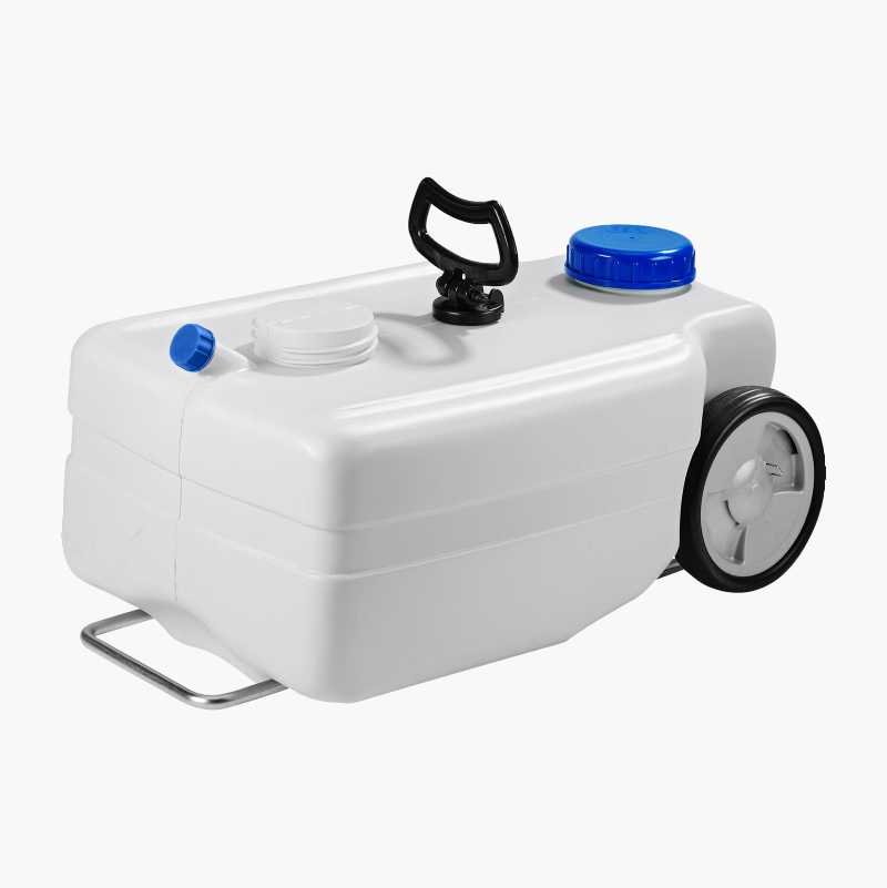 Vanntank med hjul, 25 liter