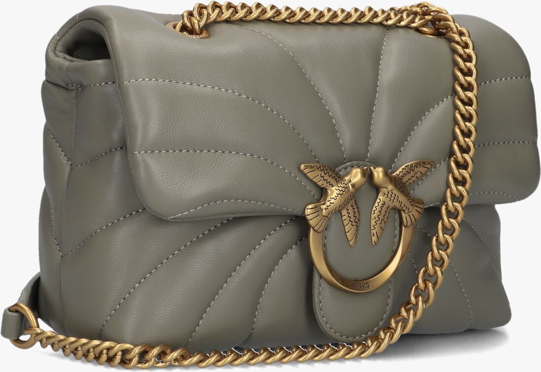 grijze pinko schoudertas love puff mini