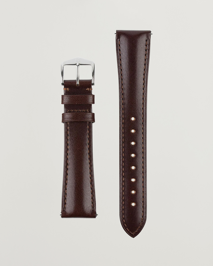 HIRSCH Siena Tuscan Leather Watch Strap Brown